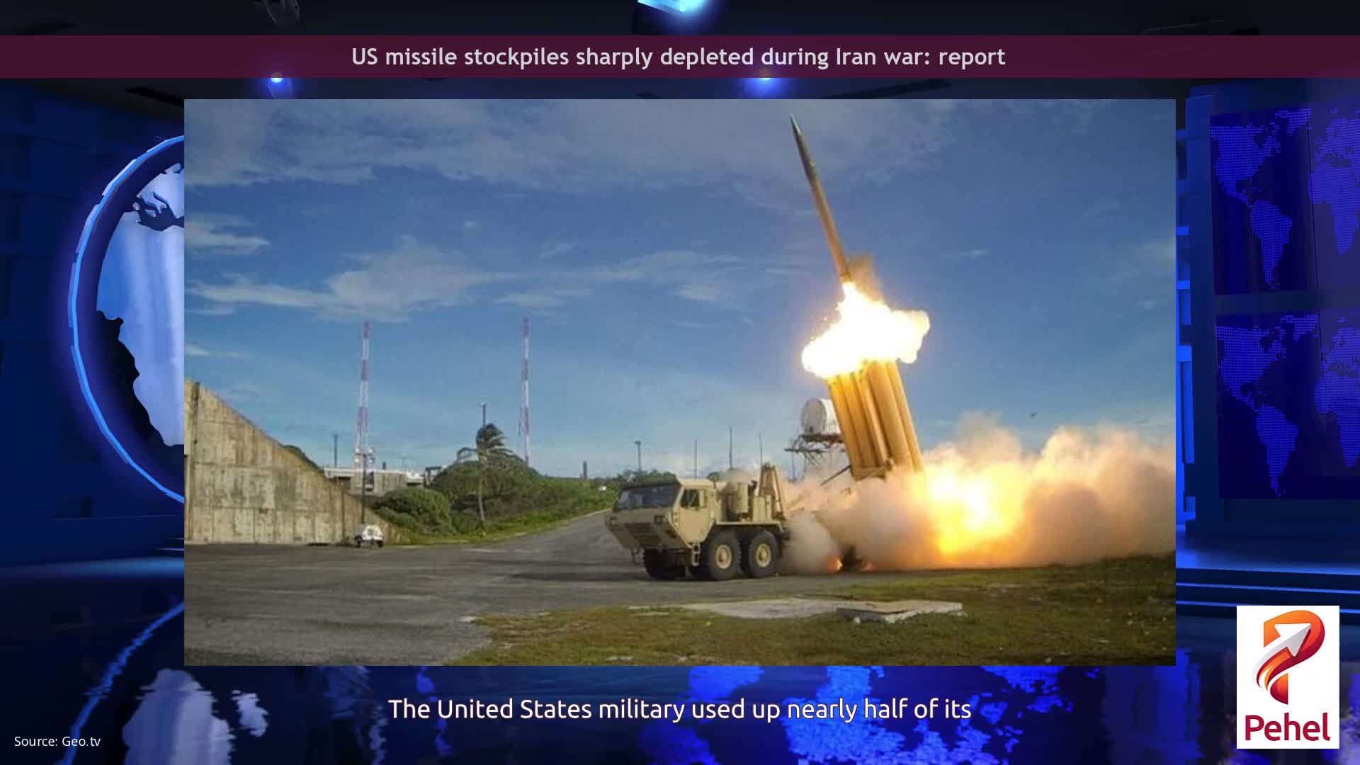 US missile stockpiles sharply depleted during Iran war: report