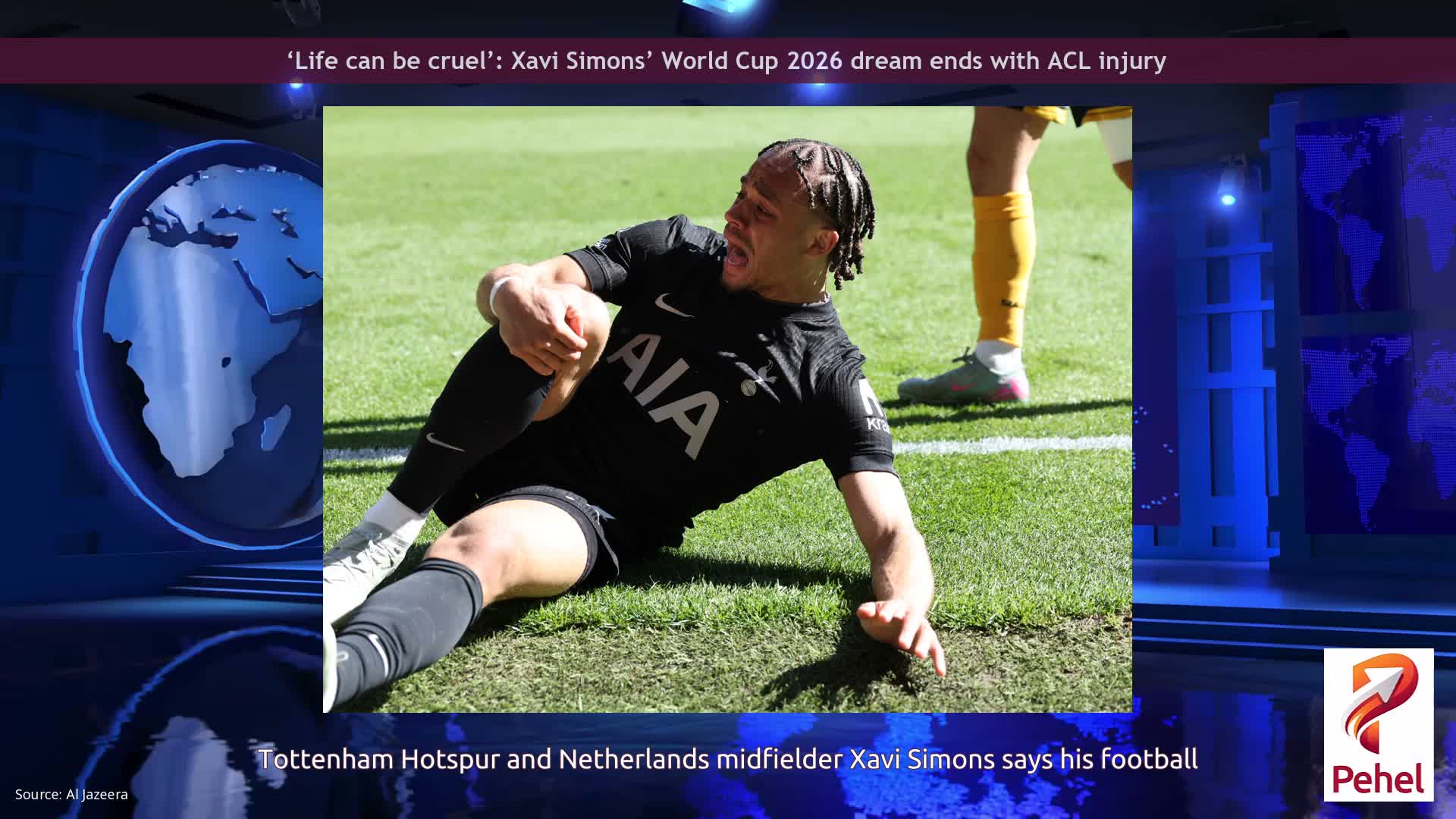 ‘Life can be cruel’: Xavi Simons’ World Cup 2026 dream ends with ACL injury