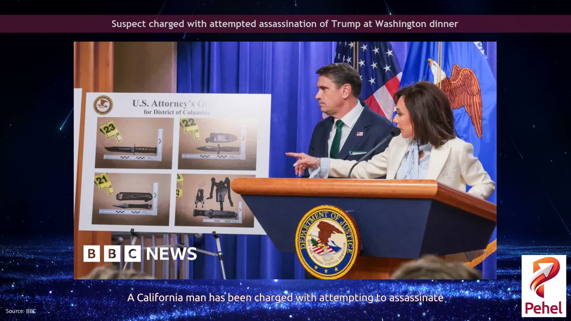 Suspect charged with attempted assassination of Trump at Washington dinner