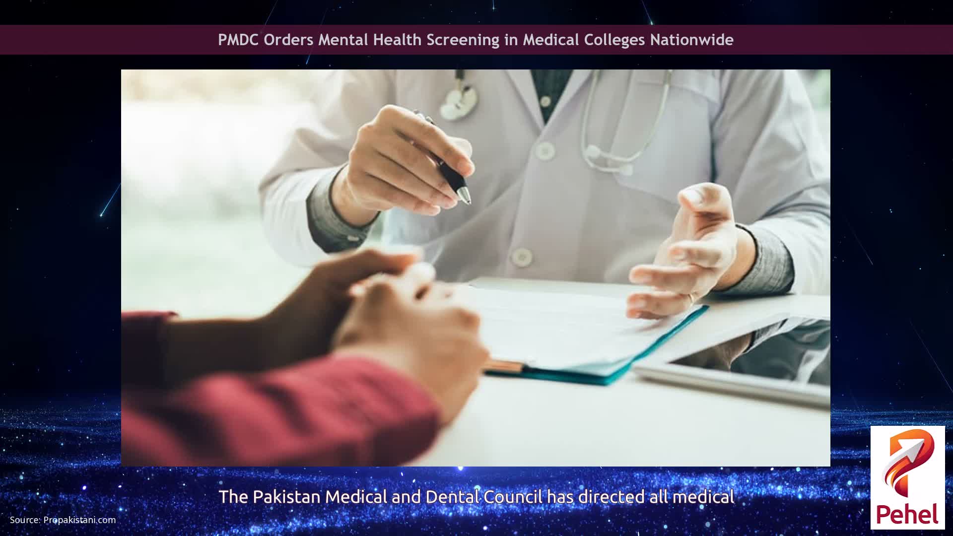 PMDC Orders Mental Health Screening in Medical Colleges Nationwide