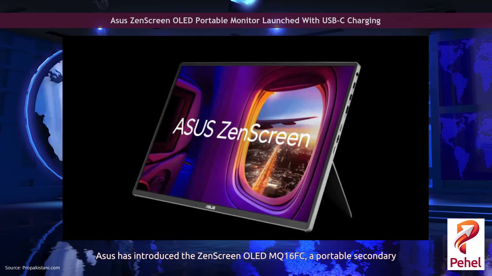 Asus ZenScreen OLED Portable Monitor Launched With USB-C Charging