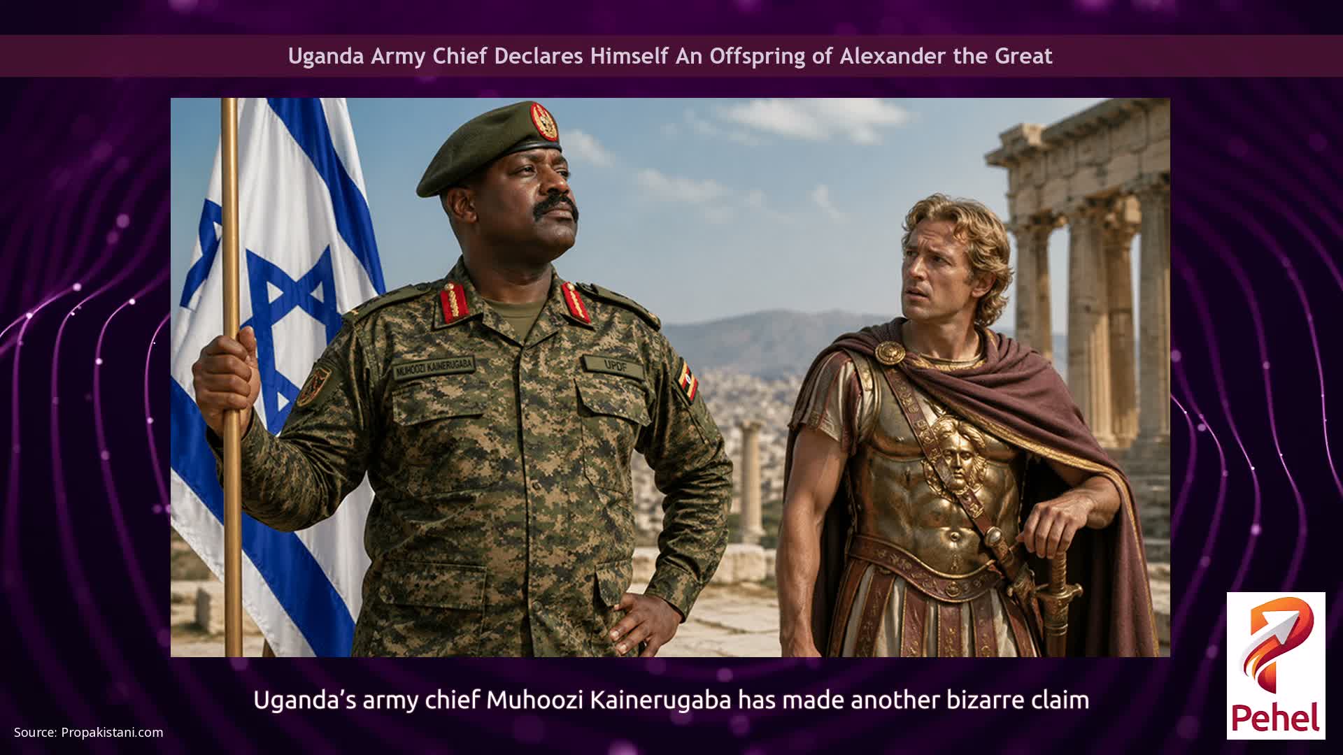Uganda Army Chief Declares Himself An Offspring of Alexander the Great