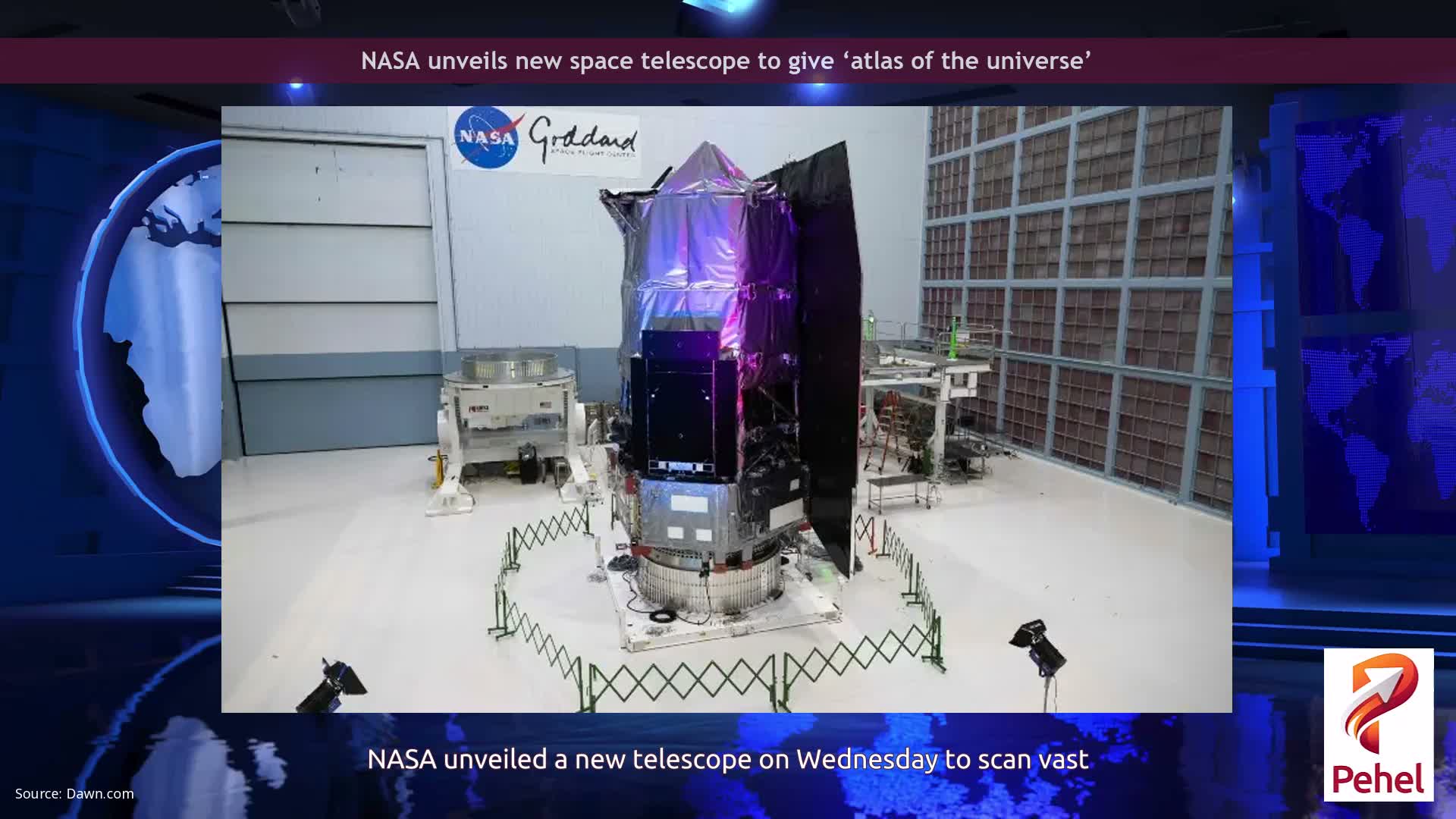 NASA unveils new space telescope to give ‘atlas of the universe’