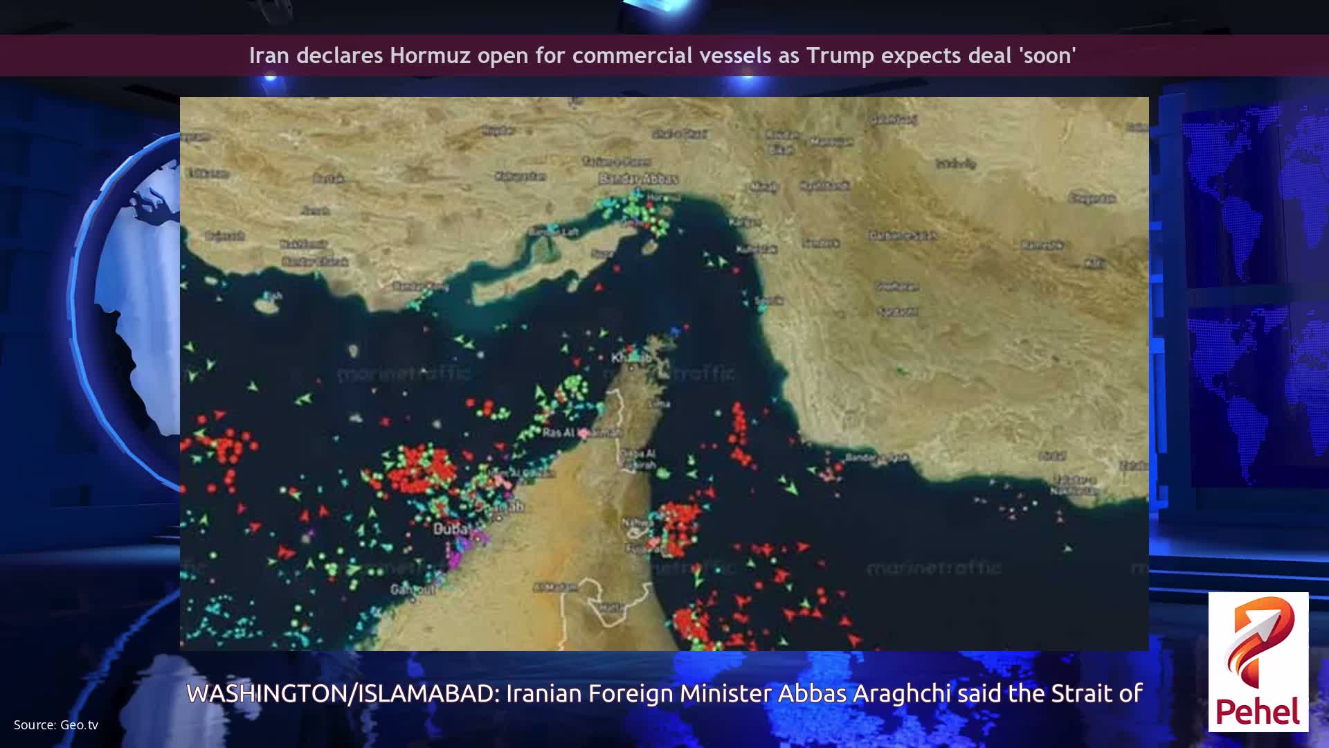 Iran declares Hormuz open for commercial vessels as Trump expects deal 'soon'