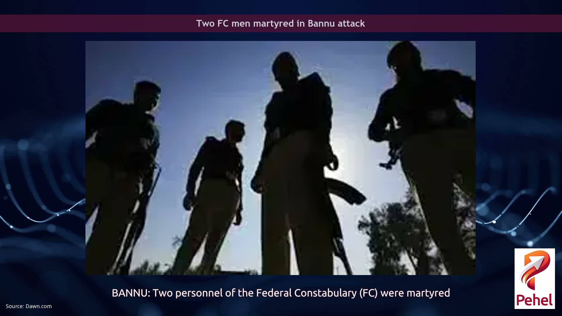 Two FC men martyred in Bannu attack