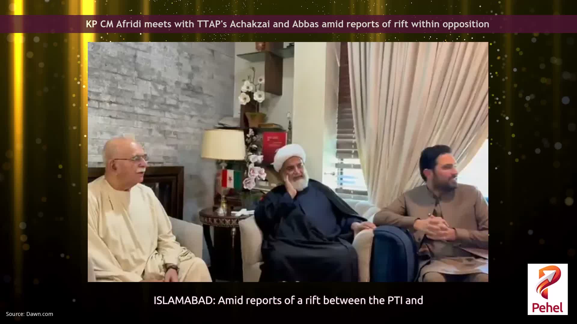KP CM Afridi meets with TTAP's Achakzai and Abbas amid reports of rift within opposition