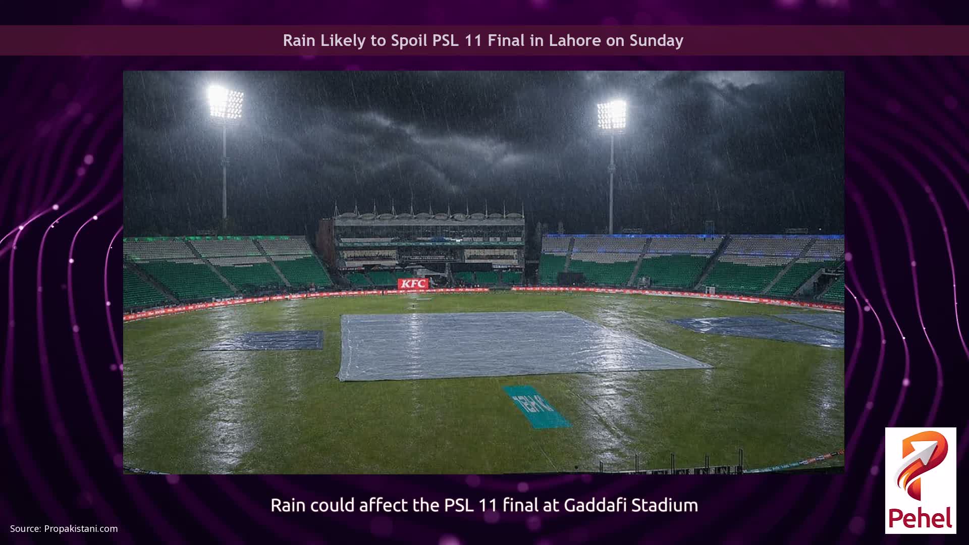 Rain Likely to Spoil PSL 11 Final in Lahore on Sunday