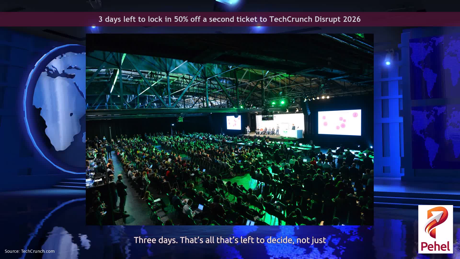 3 days left to lock in 50% off a second ticket to TechCrunch Disrupt 2026