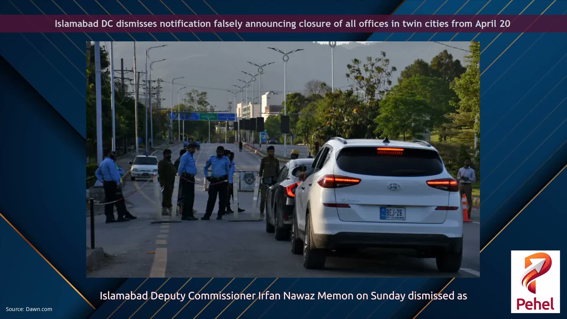 Islamabad DC dismisses notification falsely announcing closure of all offices in twin cities from April 20