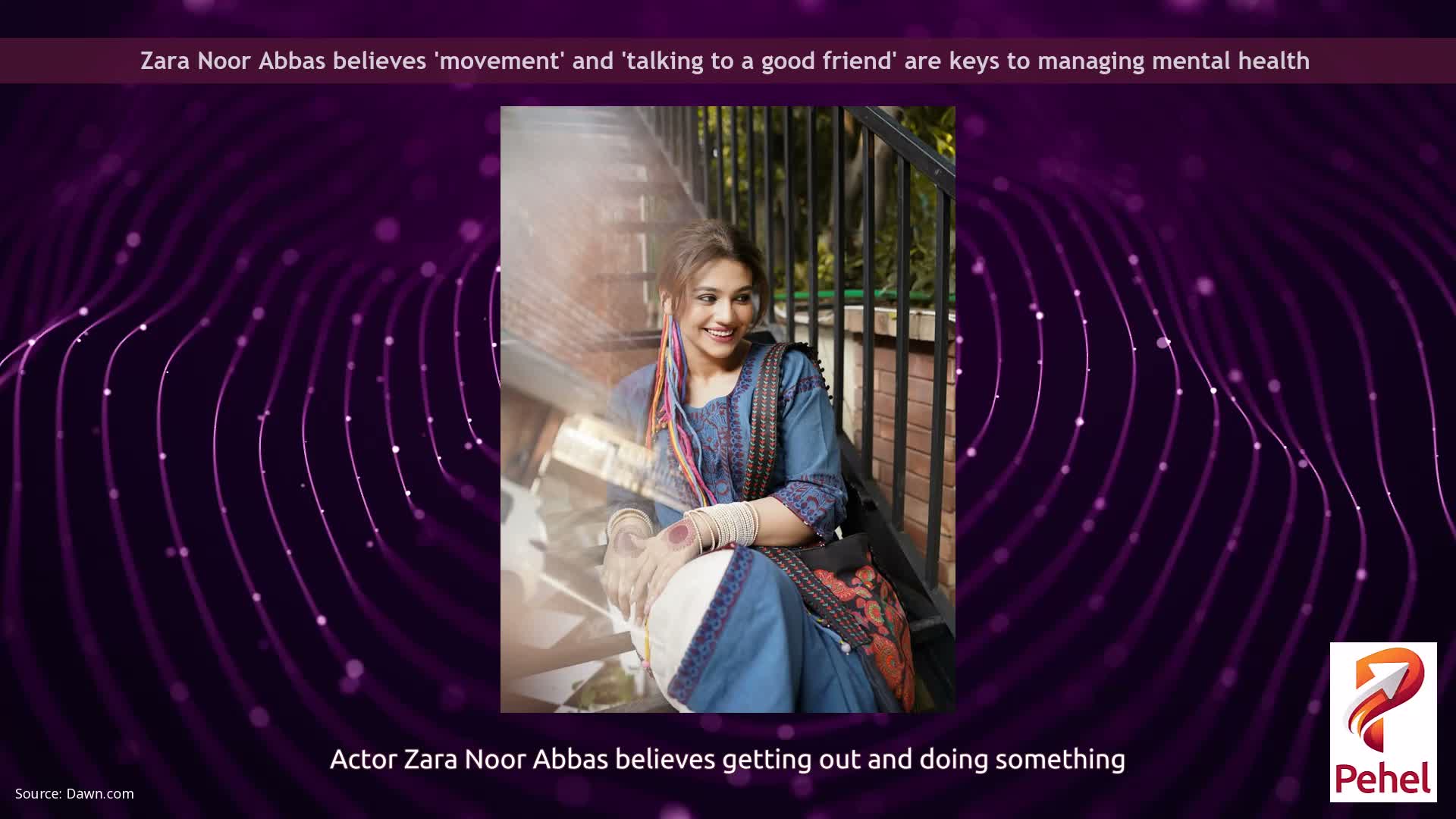 Zara Noor Abbas believes 'movement' and 'talking to a good friend' are keys to managing mental health