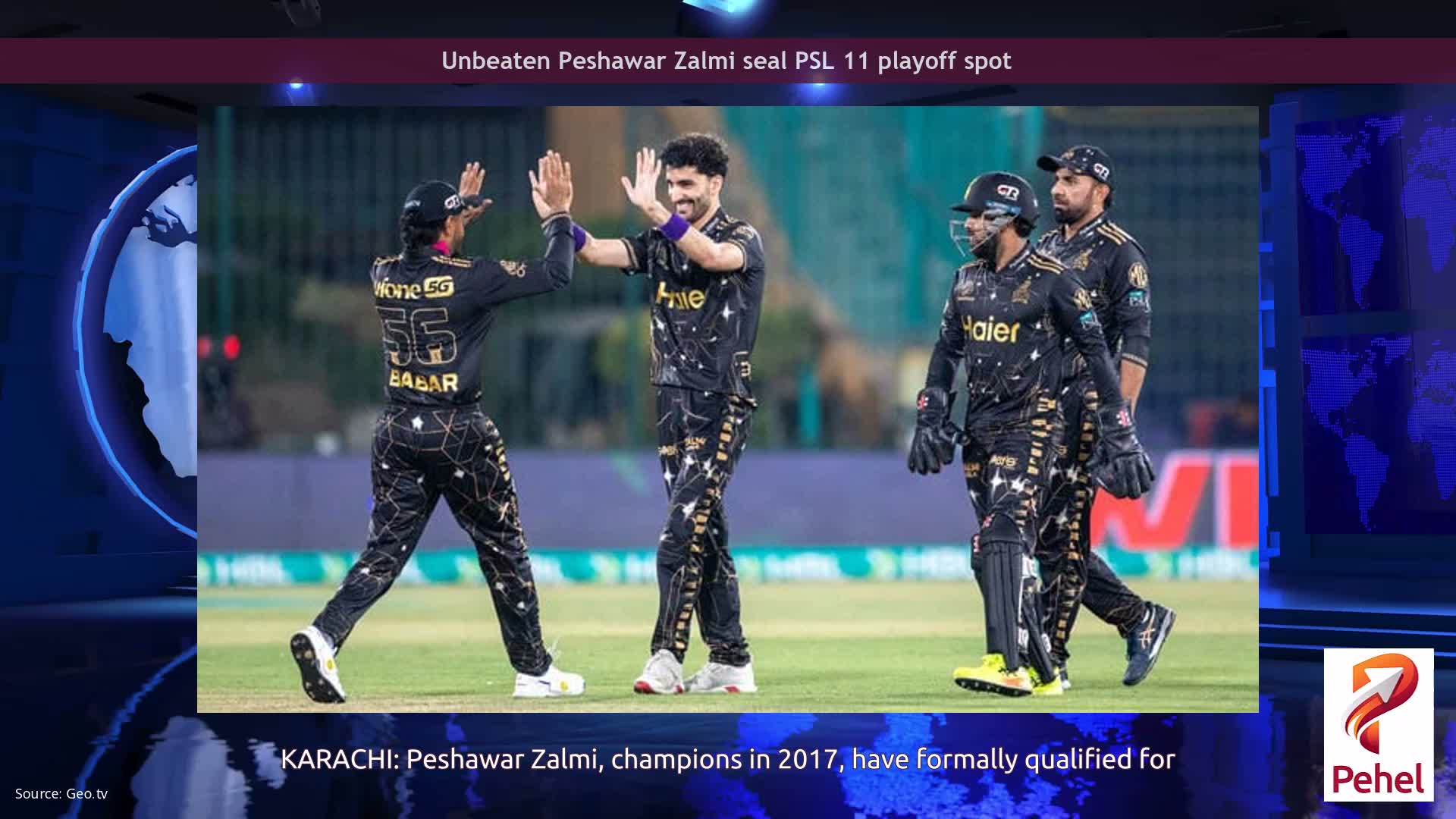 Unbeaten Peshawar Zalmi seal PSL 11 playoff spot