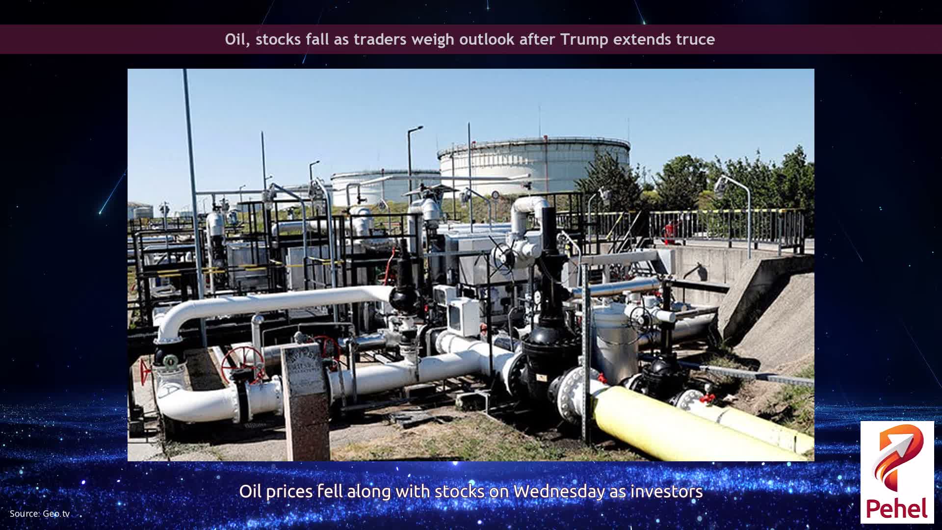 Oil, stocks fall as traders weigh outlook after Trump extends truce