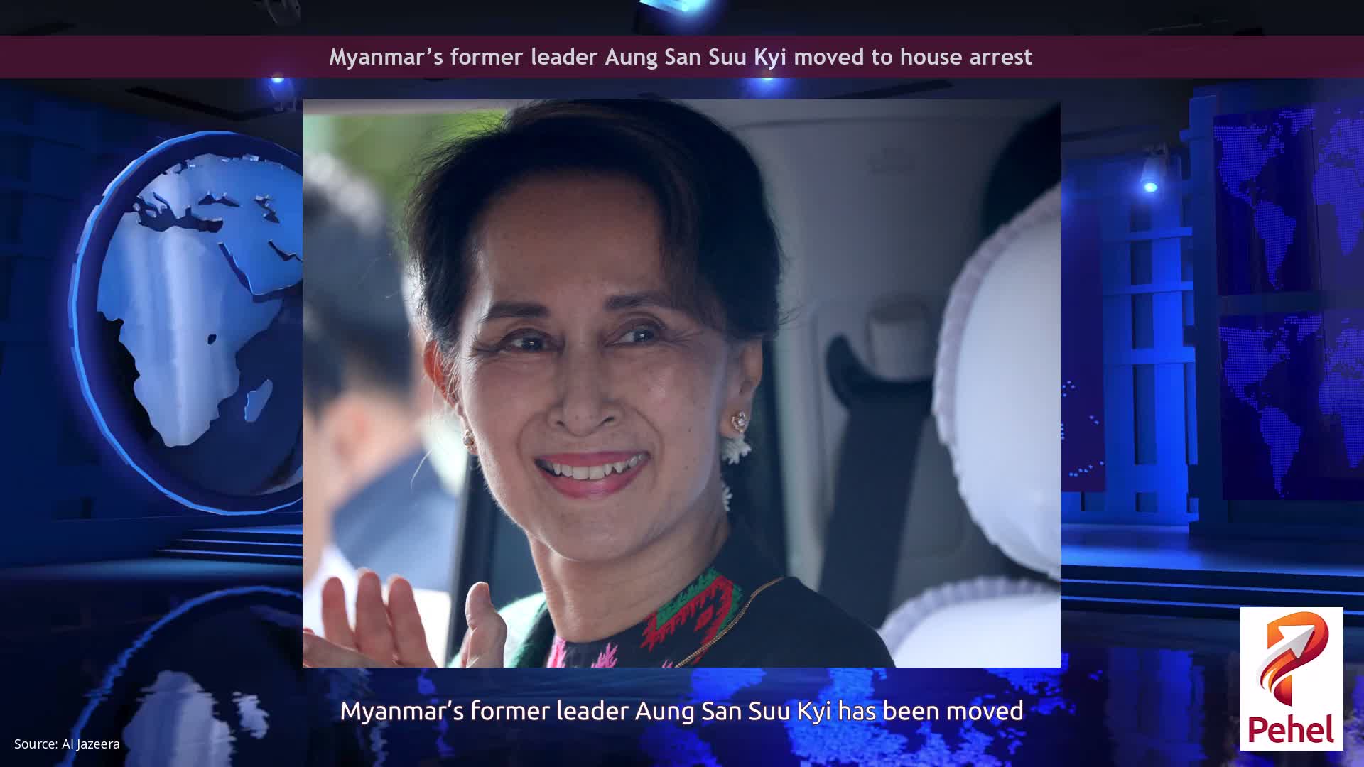 Myanmar’s former leader Aung San Suu Kyi moved to house arrest