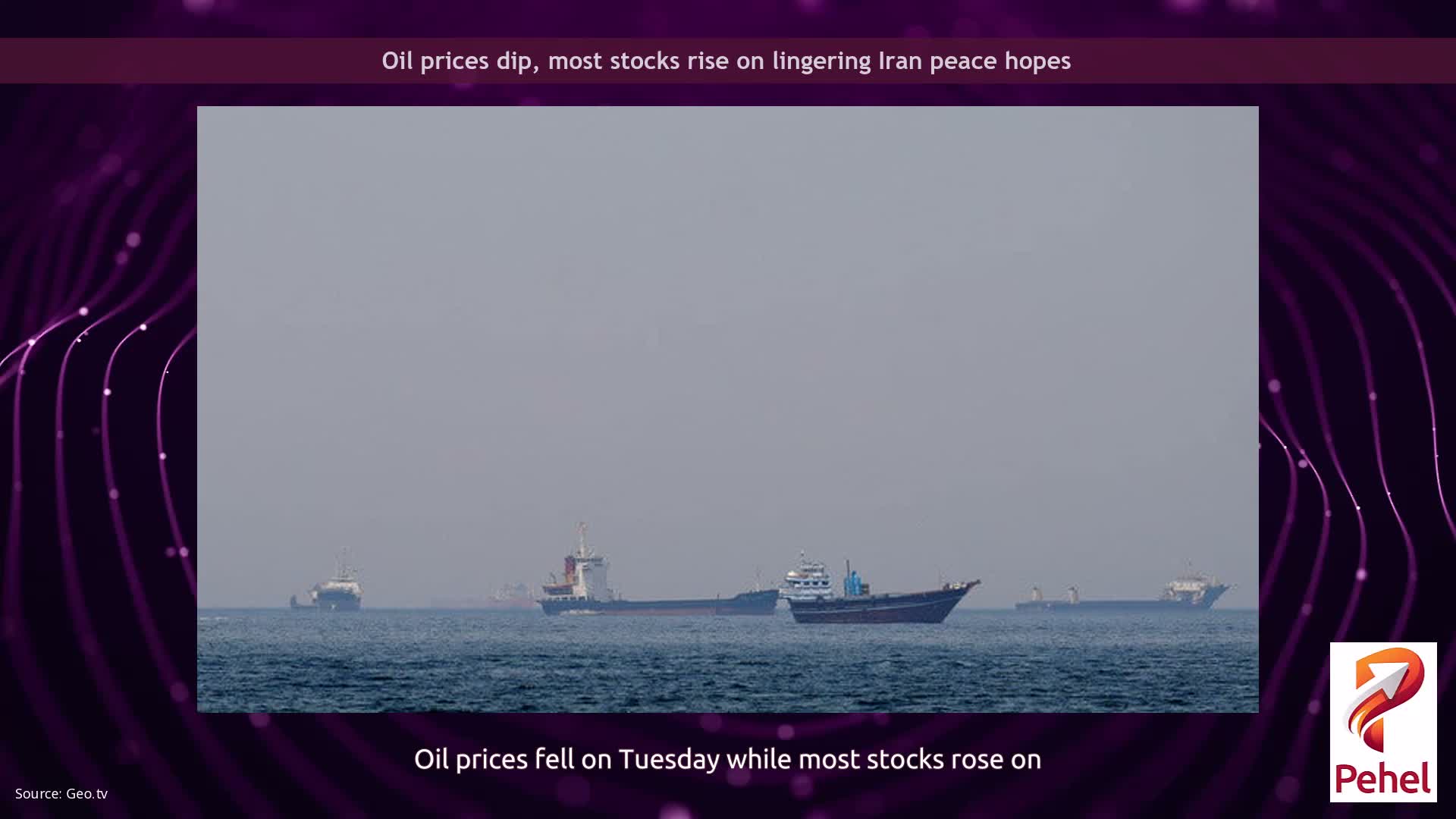 Oil prices dip, most stocks rise on lingering Iran peace hopes