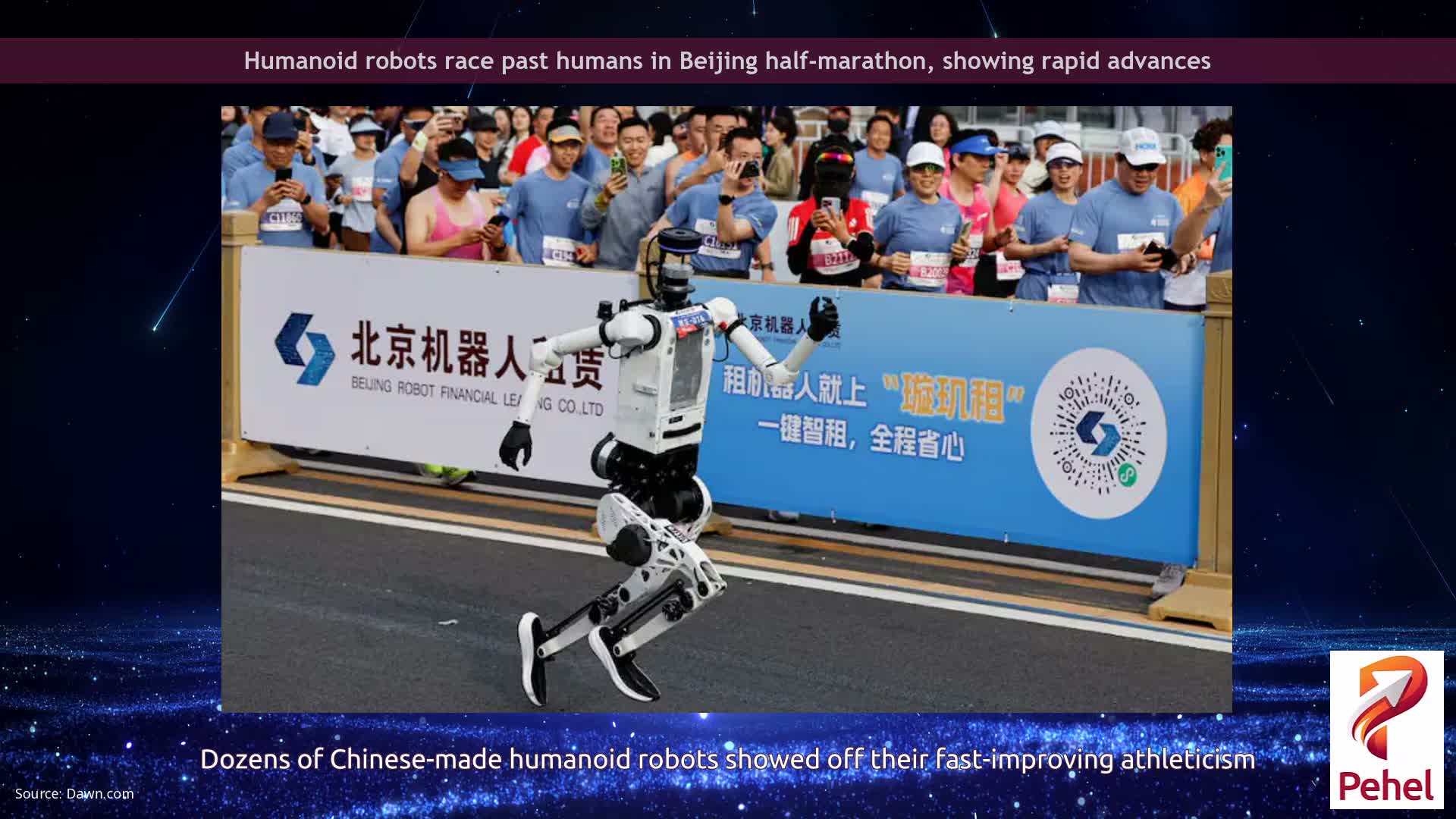 Humanoid robots race past humans in Beijing half-marathon, showing rapid advances