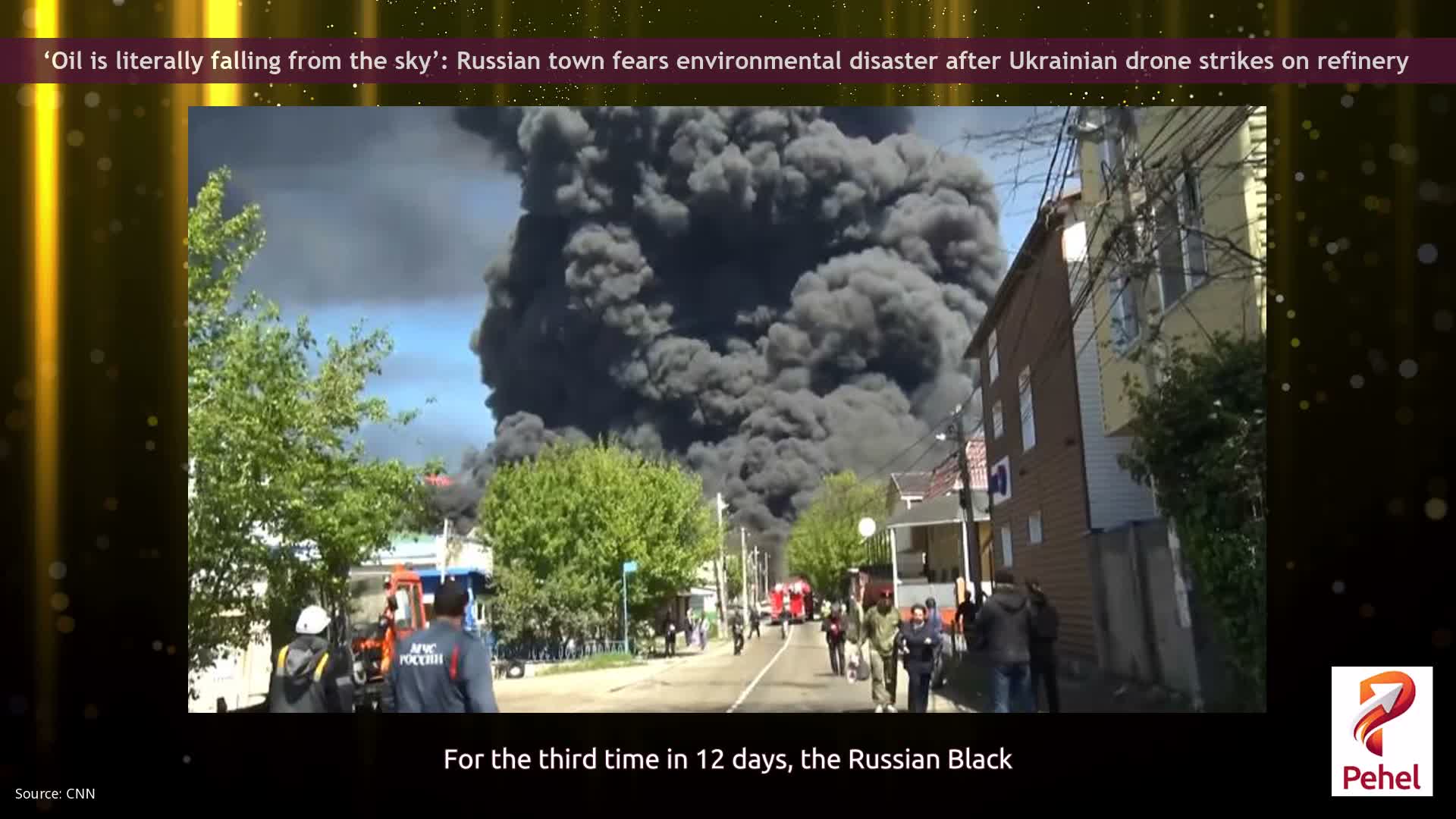 ‘Oil is literally falling from the sky’: Russian town fears environmental disaster after Ukrainian drone strikes on refinery