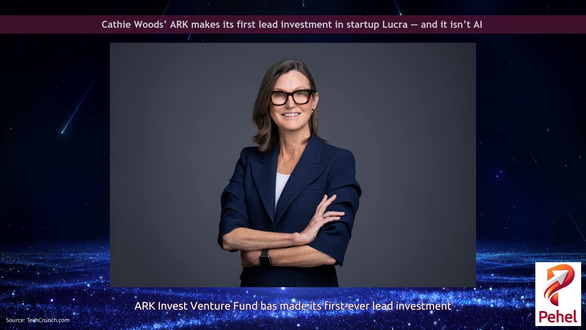 Cathie Woods’ ARK makes its first lead investment in startup Lucra — and it isn’t AI