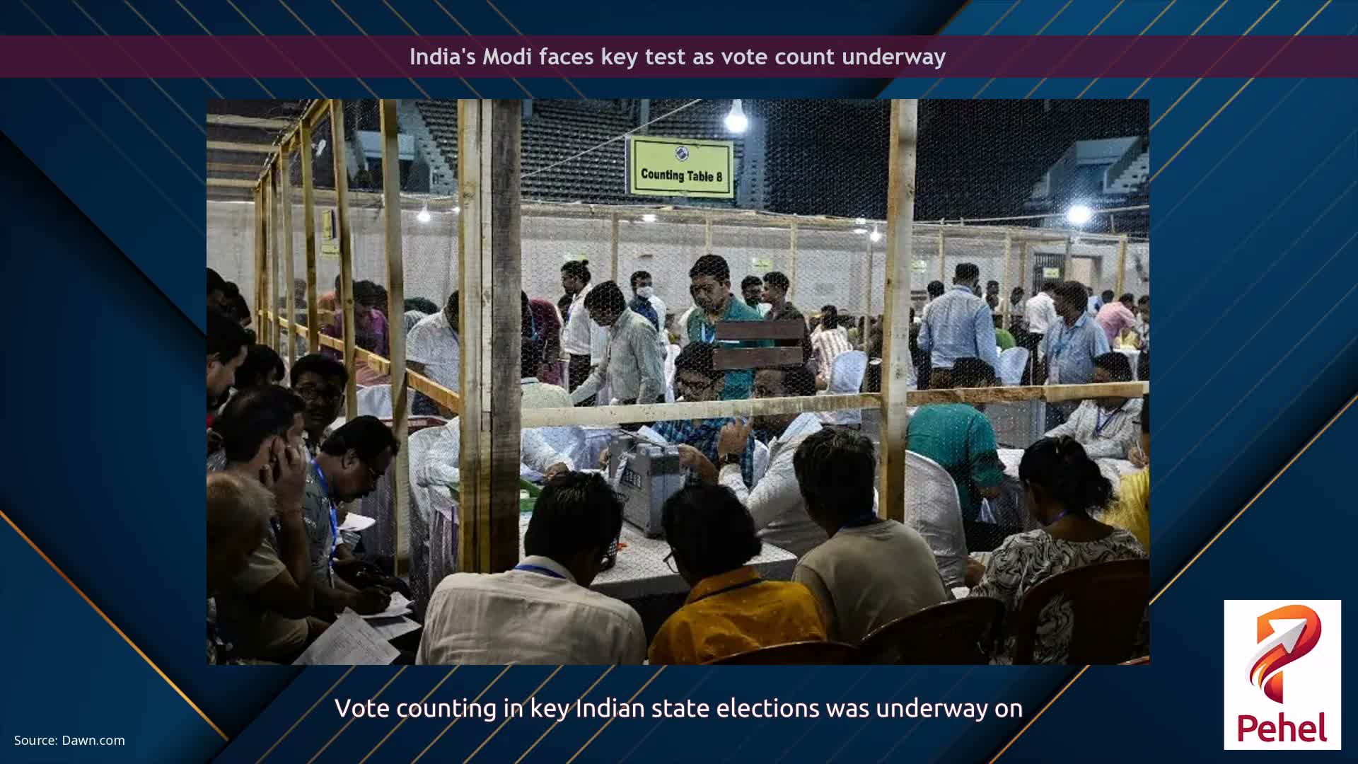 India's Modi faces key test as vote count underway