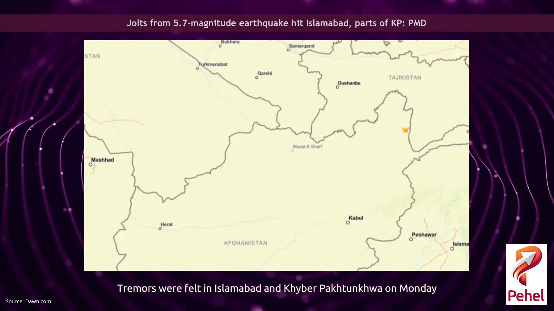 Jolts from 5.7-magnitude earthquake hit Islamabad, parts of KP: PMD