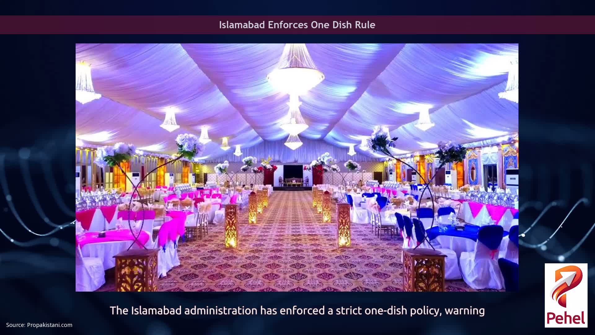 Islamabad Enforces One Dish Rule