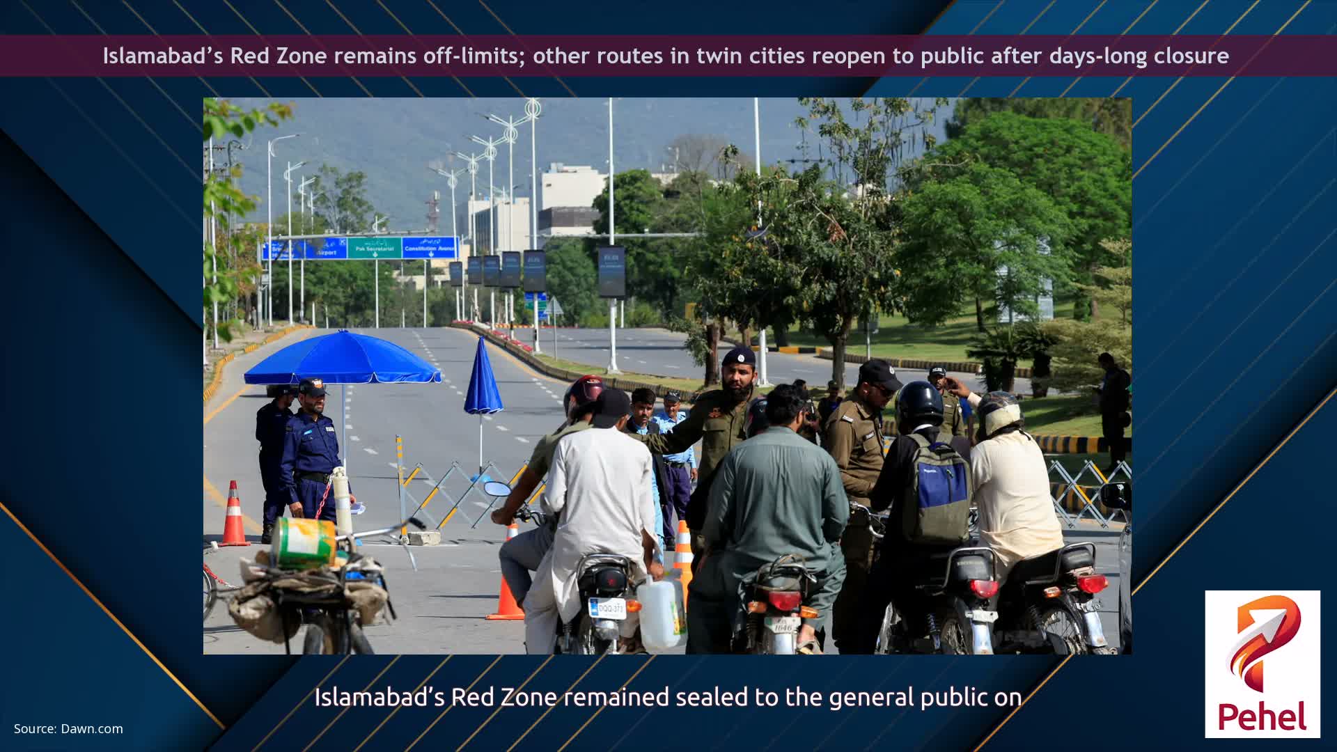 Islamabad’s Red Zone remains off-limits; other routes in twin cities reopen to public after days-long closure
