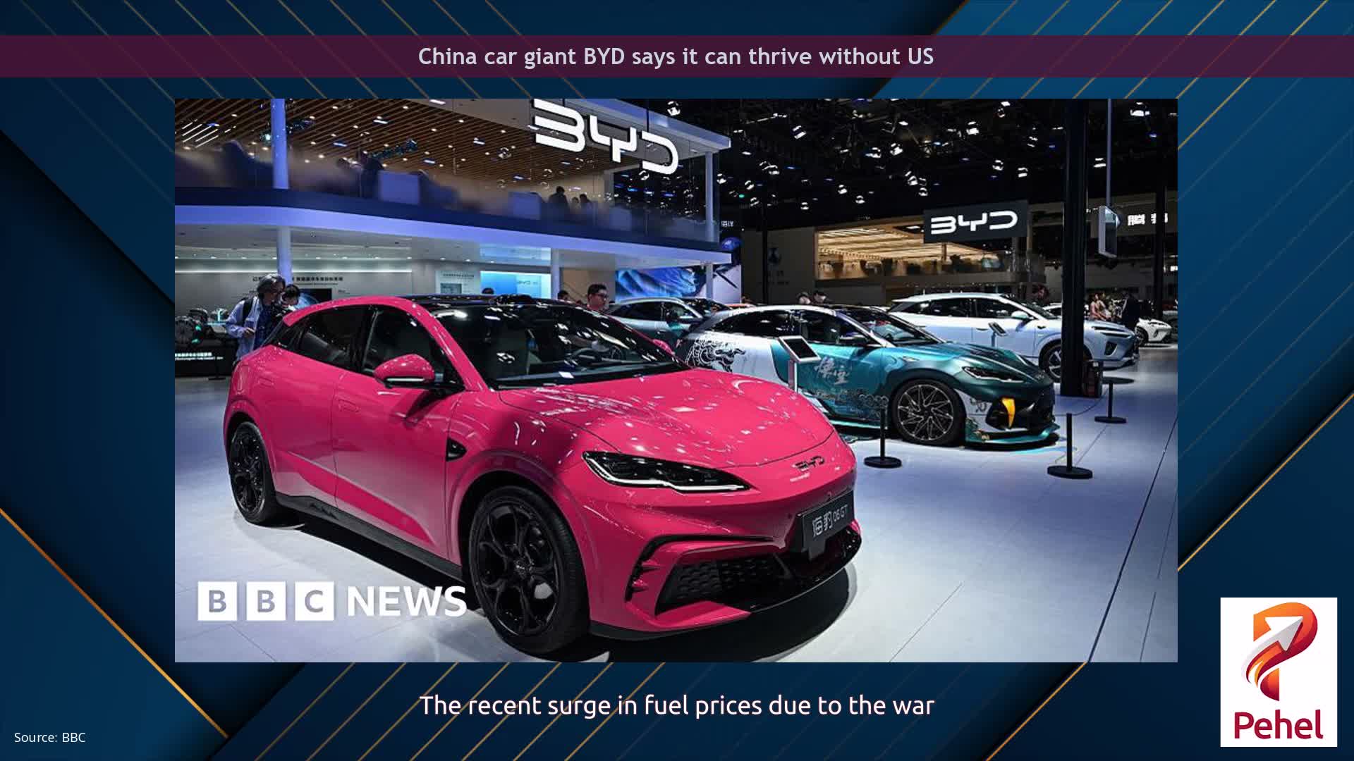 China car giant BYD says it can thrive without US