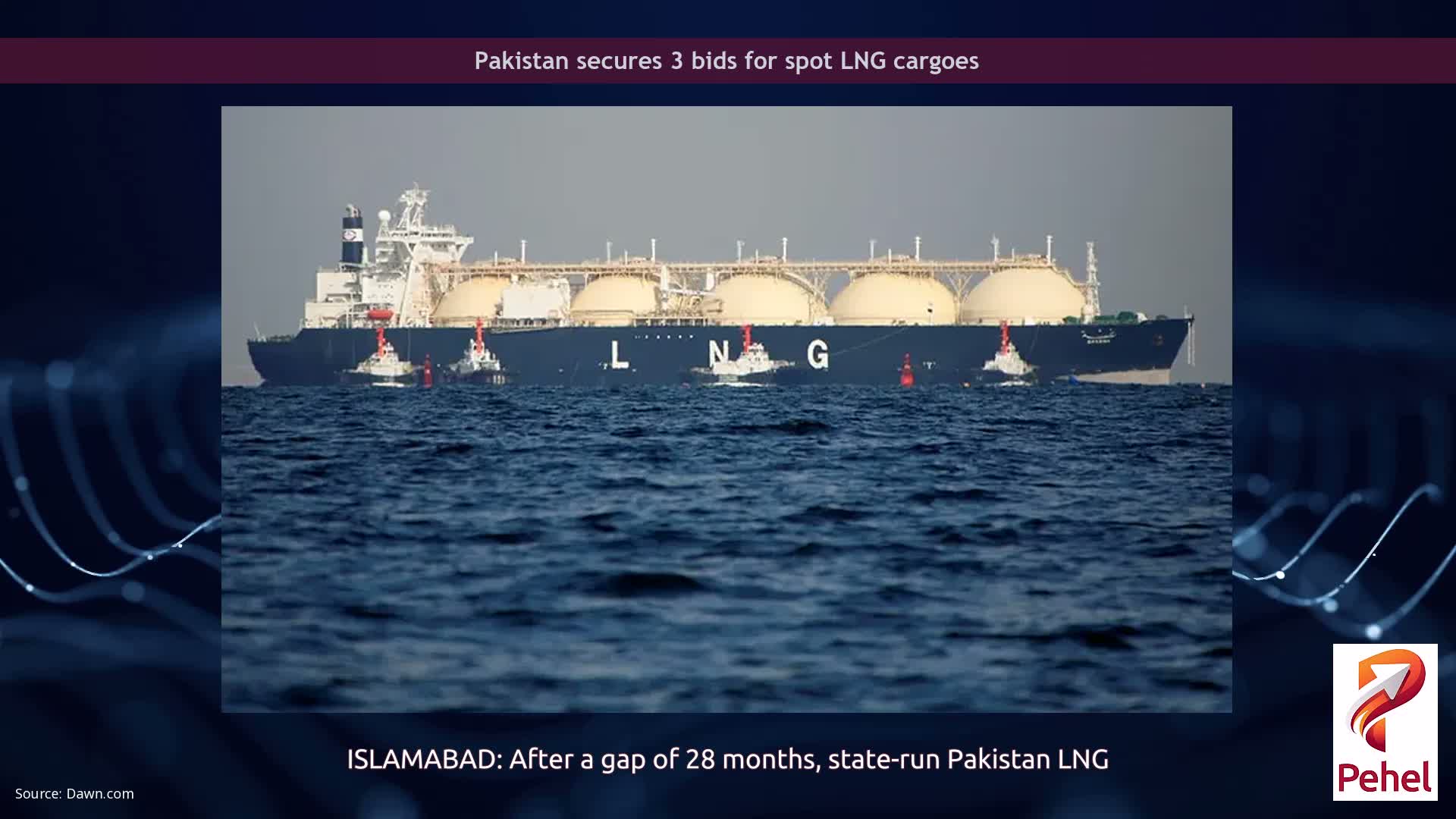 Pakistan secures 3 bids for spot LNG cargoes