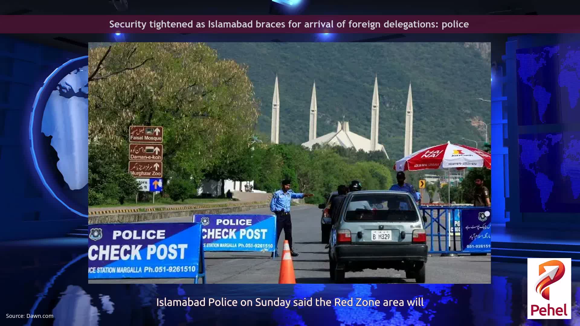 Security tightened as Islamabad braces for arrival of foreign delegations: police