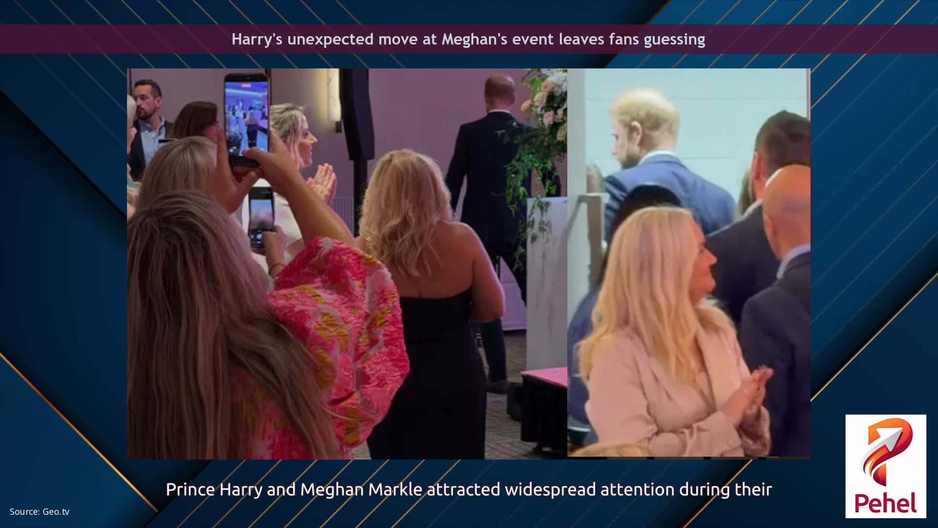 Harry's unexpected move at Meghan's event leaves fans guessing
