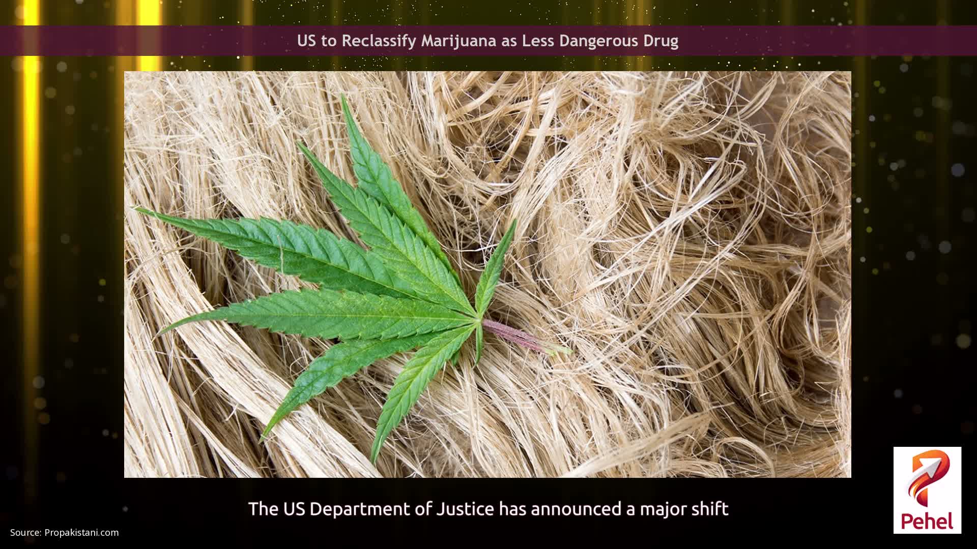 US to Reclassify Marijuana as Less Dangerous Drug