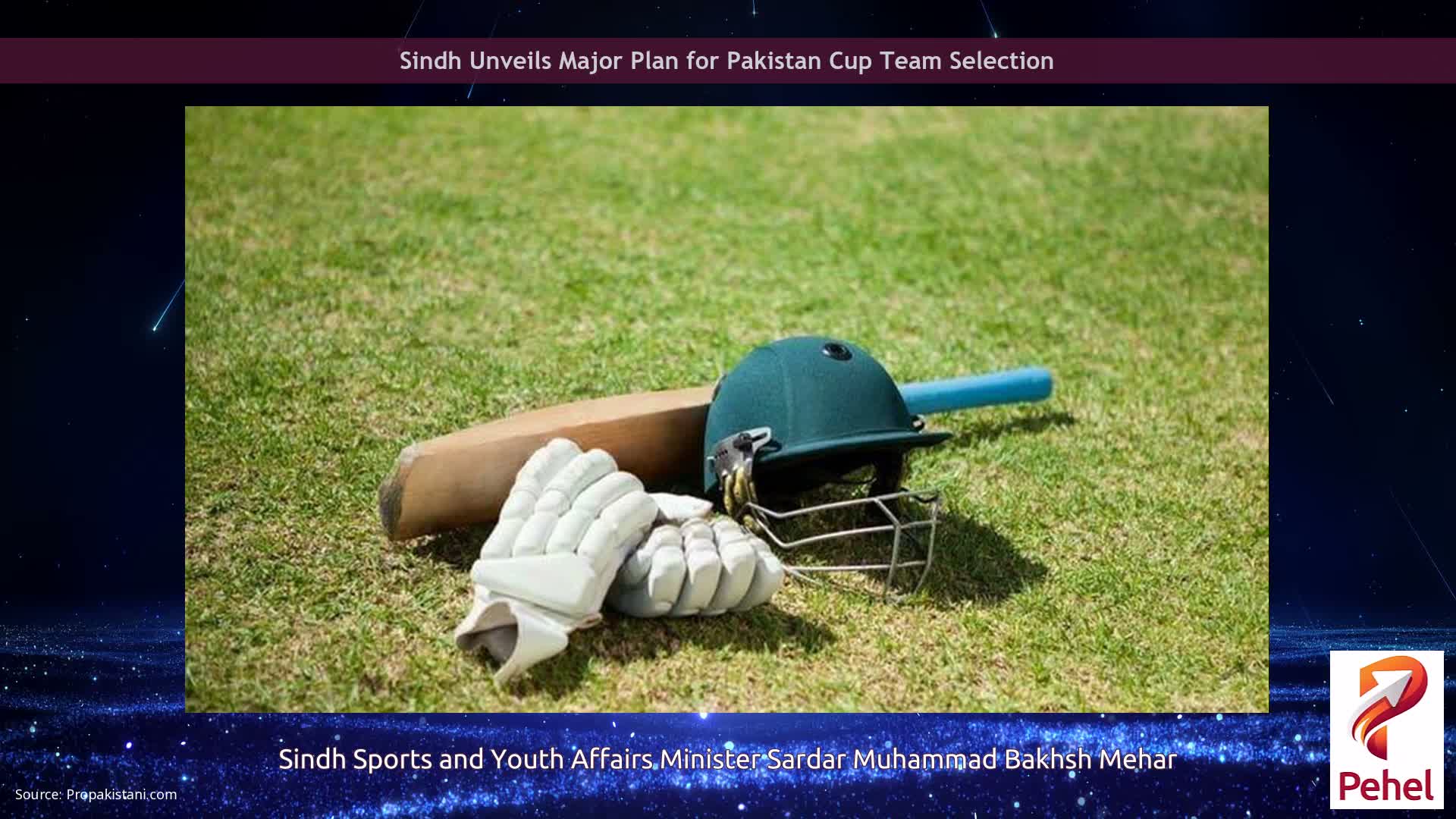 Sindh Unveils Major Plan for Pakistan Cup Team Selection