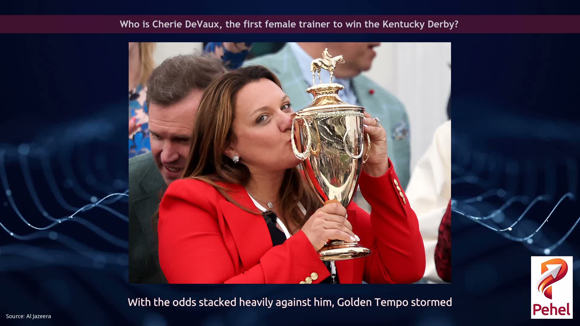 Who is Cherie DeVaux, the first female trainer to win the Kentucky Derby?