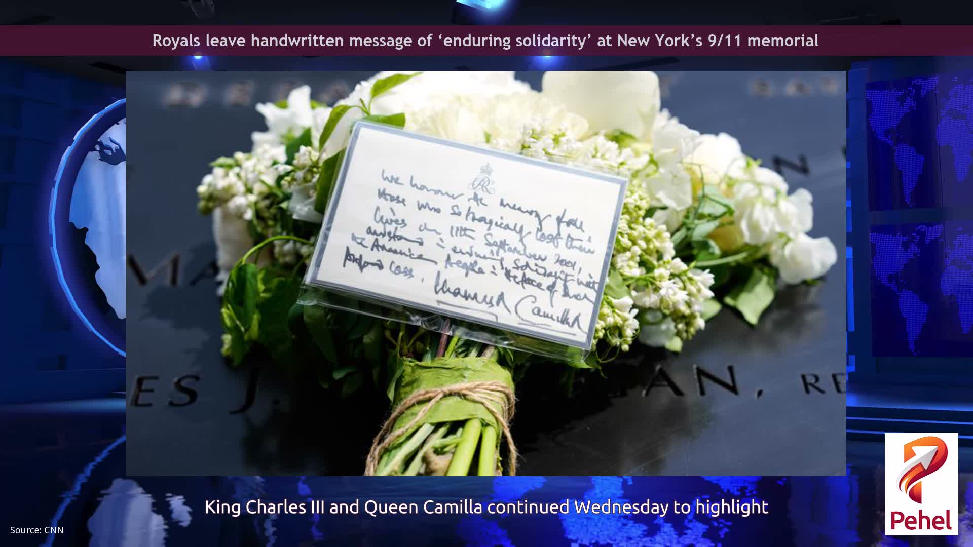 Royals leave handwritten message of ‘enduring solidarity’ at New York’s 9/11 memorial