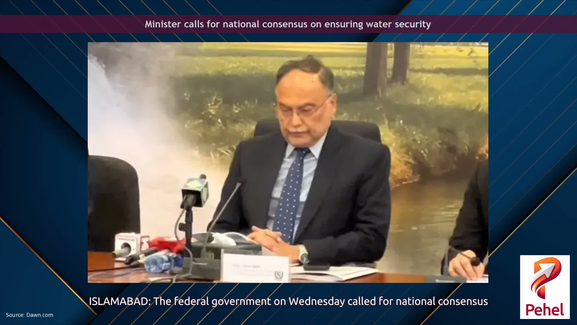 Minister calls for national consensus on ensuring water security