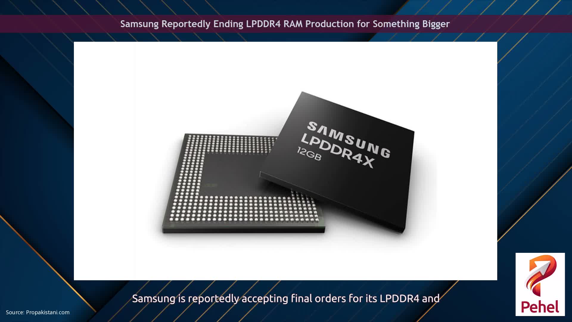 Samsung Reportedly Ending LPDDR4 RAM Production for Something Bigger