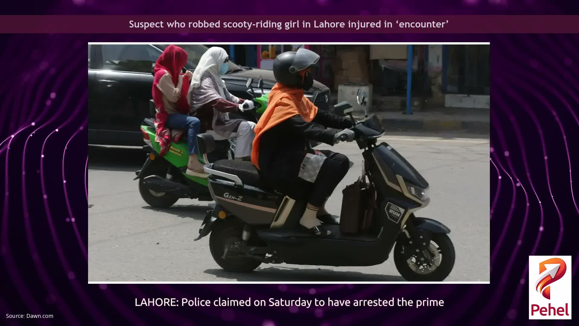 Suspect who robbed scooty-riding girl in Lahore injured in ‘encounter’