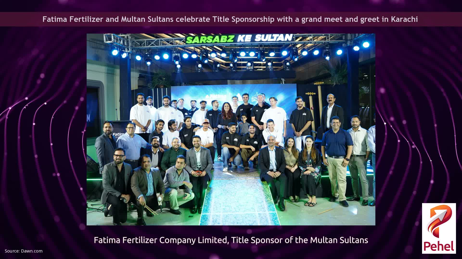 Fatima Fertilizer and Multan Sultans celebrate Title Sponsorship with a grand meet and greet in Karachi