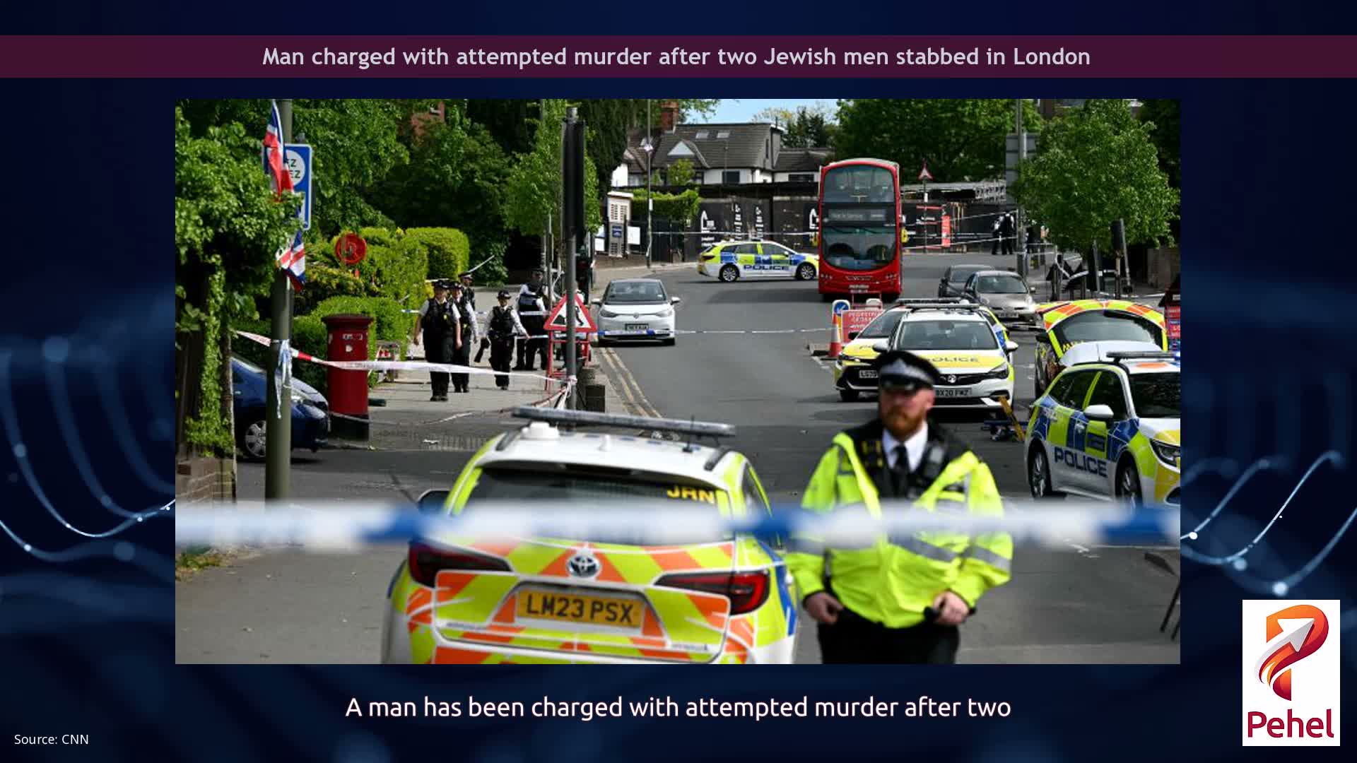 Man charged with attempted murder after two Jewish men stabbed in London