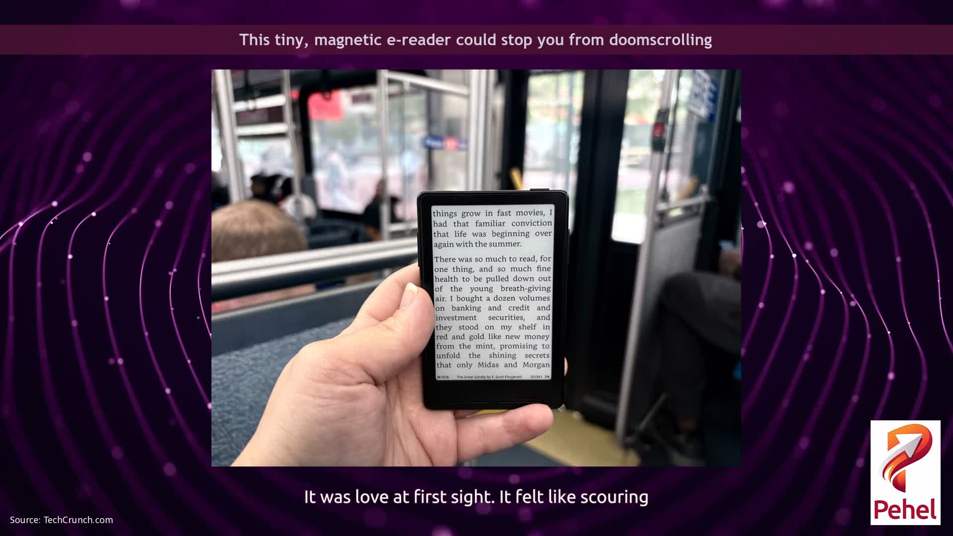 This tiny, magnetic e-reader could stop you from doomscrolling