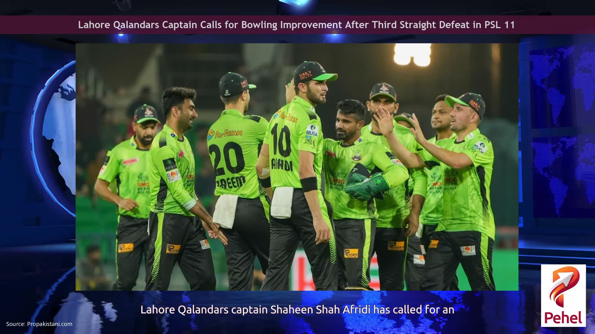 Lahore Qalandars Captain Calls for Bowling Improvement After Third Straight Defeat in PSL 11