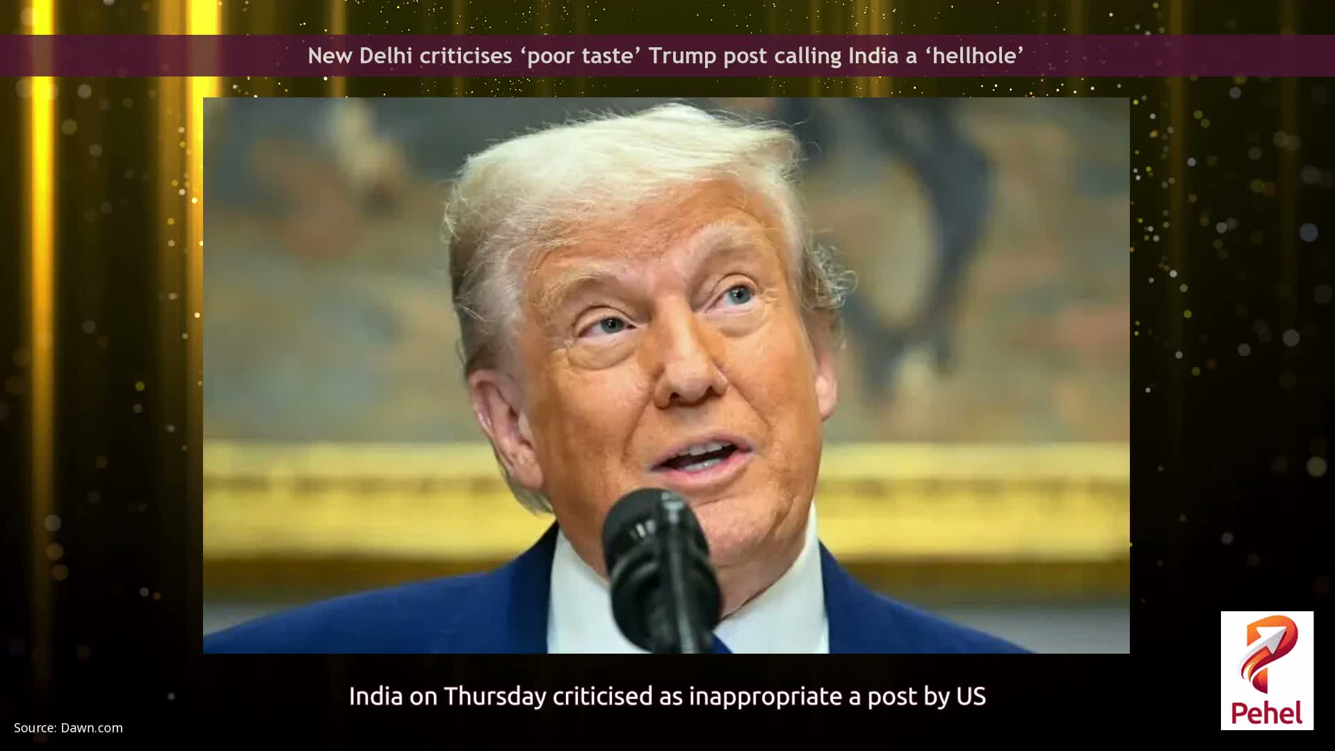 New Delhi criticises ‘poor taste’ Trump post calling India a ‘hellhole’