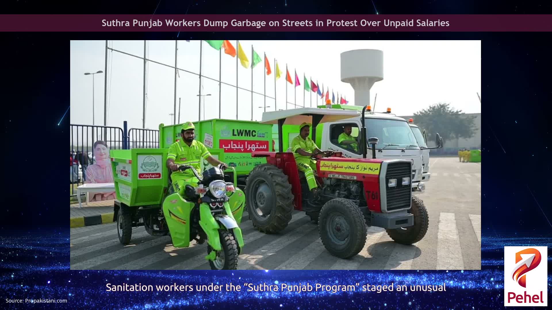 Suthra Punjab Workers Dump Garbage on Streets in Protest Over Unpaid Salaries
