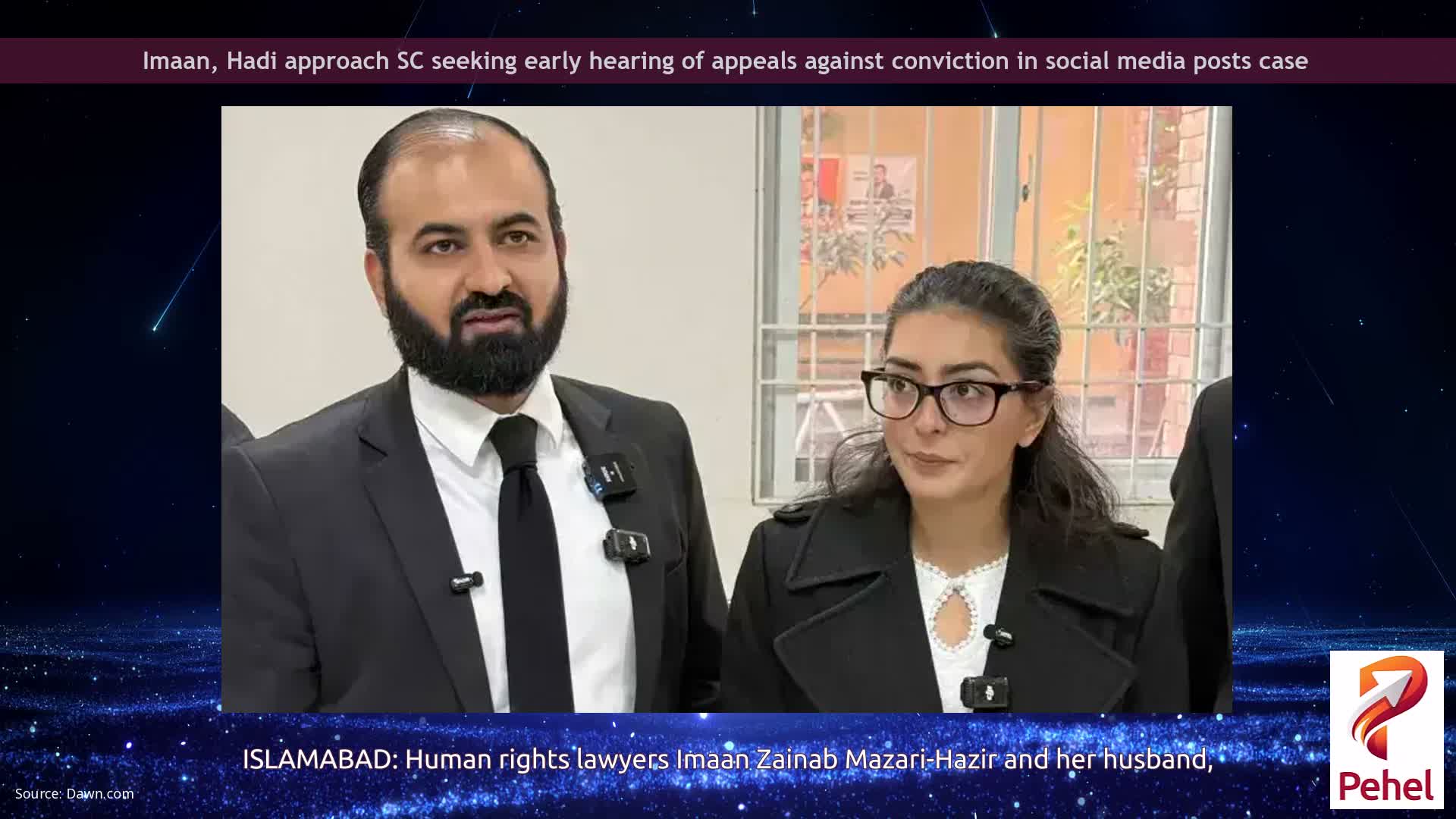 Imaan, Hadi approach SC seeking early hearing of appeals against conviction in social media posts case