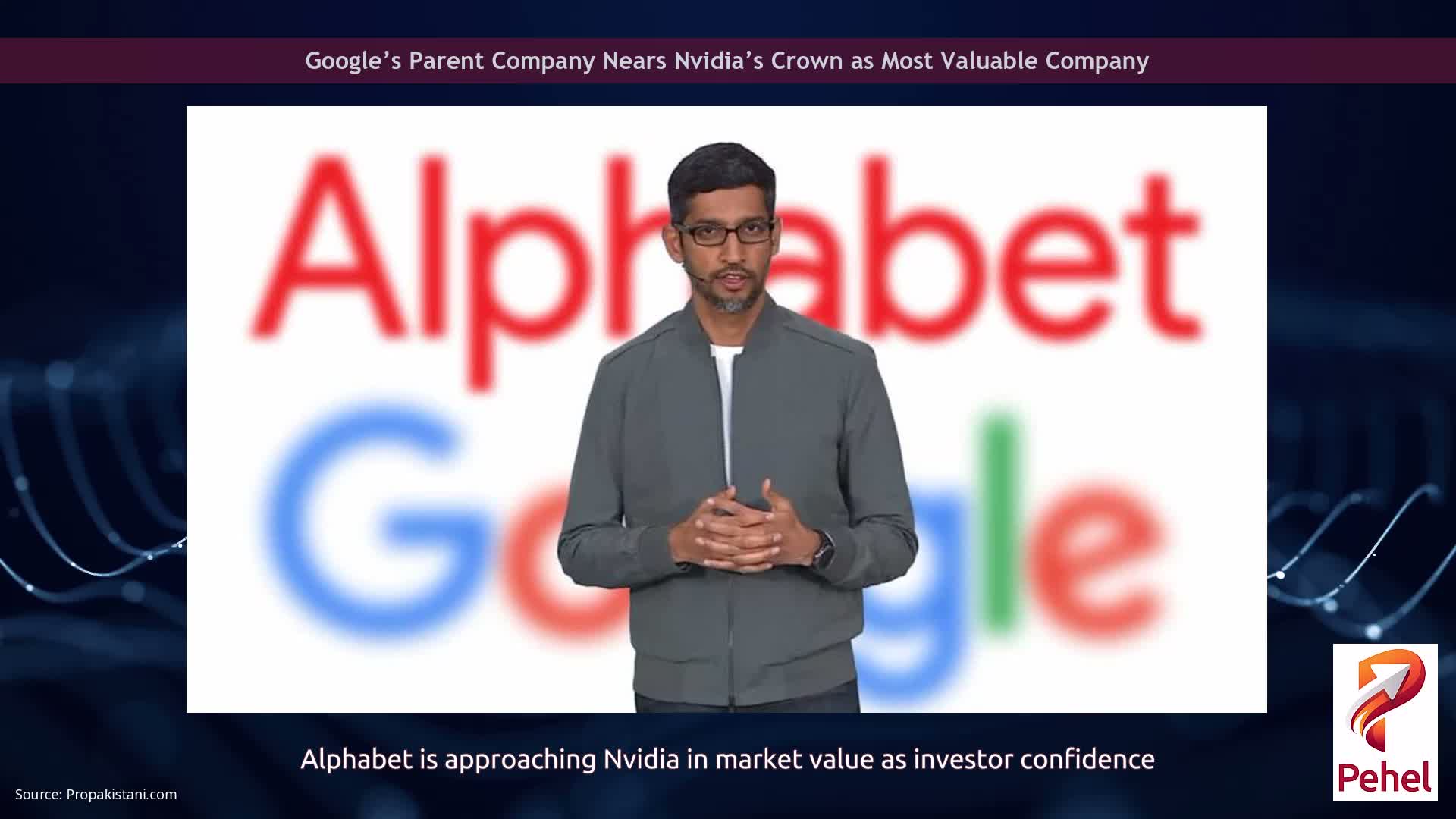 Google’s Parent Company Nears Nvidia’s Crown as Most Valuable Company