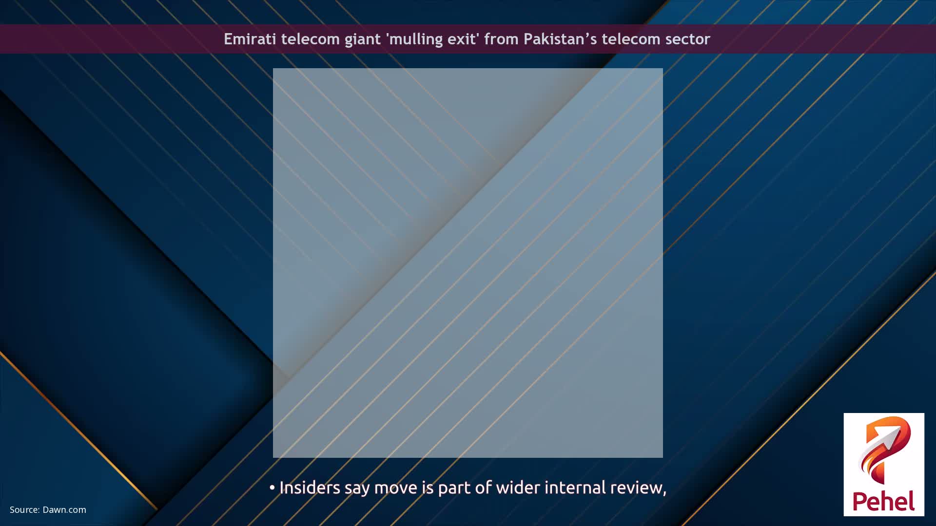 Emirati telecom giant 'mulling exit' from Pakistan’s telecom sector