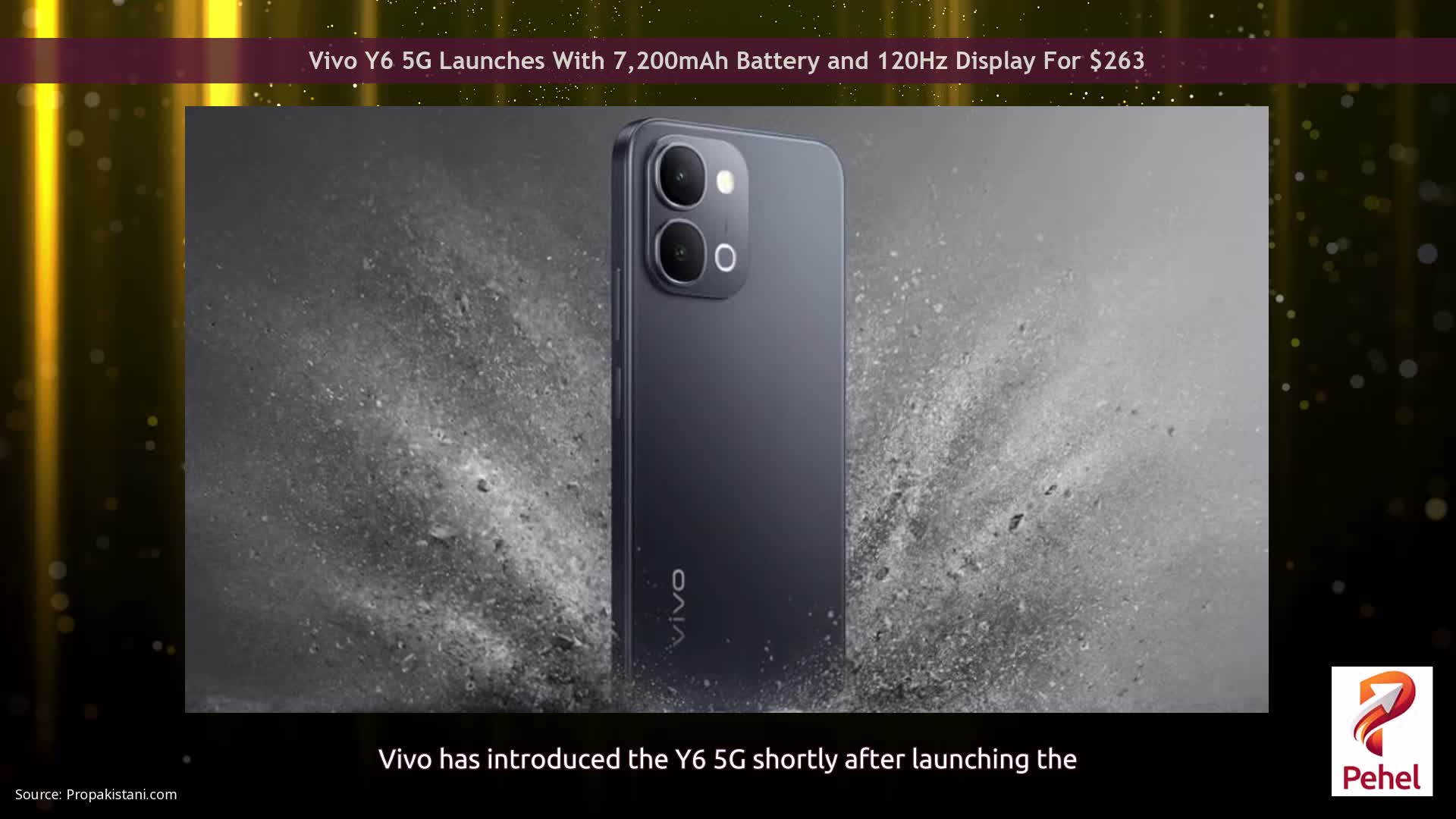 Vivo Y6 5G Launches With 7,200mAh Battery and 120Hz Display For $263