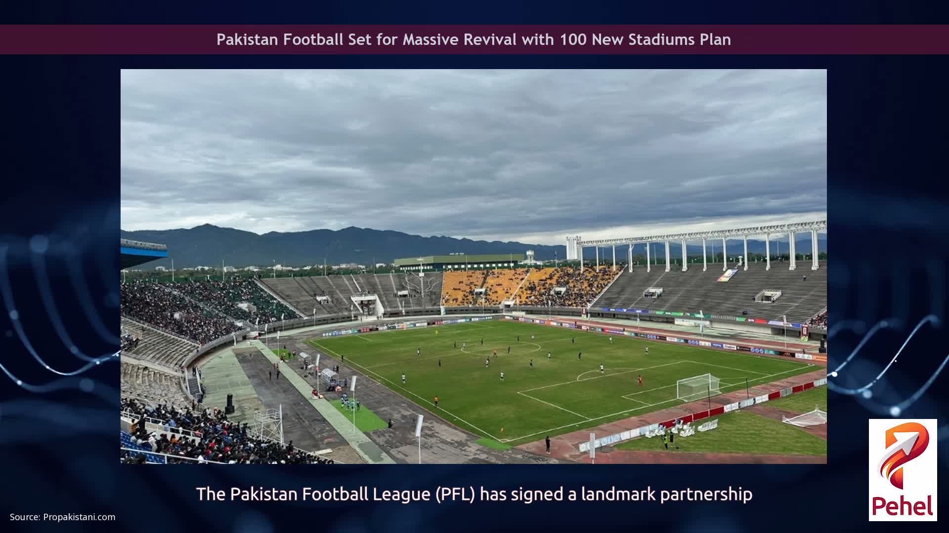Pakistan Football Set for Massive Revival with 100 New Stadiums Plan