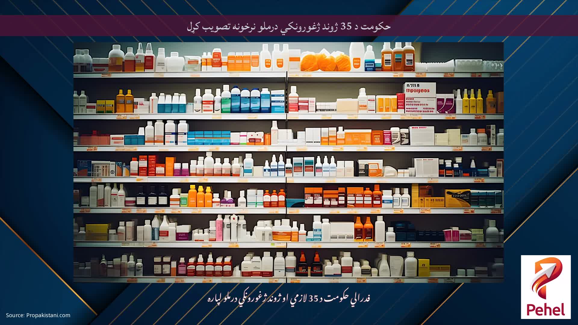 حکومت د 35 ژوند ژغورونکي درملو نرخونه تصویب کړل