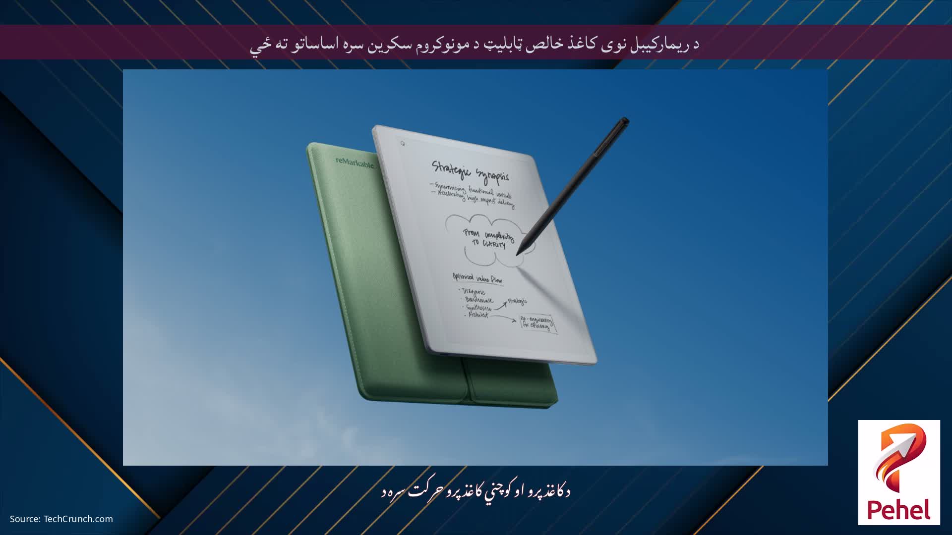د ریمارکیبل نوی کاغذ خالص ټابلیټ د مونوکروم سکرین سره اساساتو ته ځي