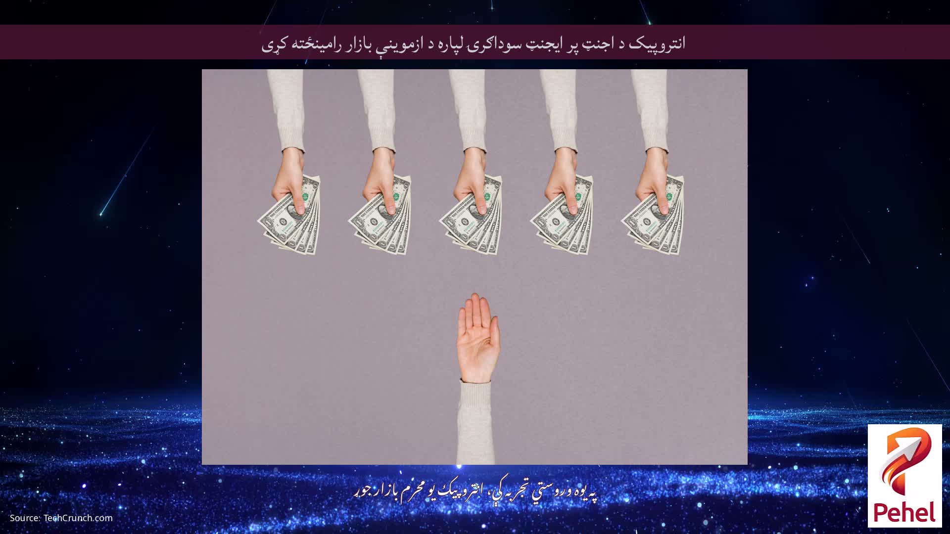 انتروپیک د اجنټ پر ایجنټ سوداګرۍ لپاره د ازموینې بازار رامینځته کړی